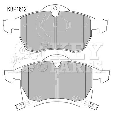 KEY PARTS Комплект тормозных колодок, дисковый тормоз KBP1612